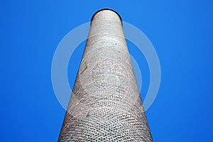 Old smoke stack industrial chimney