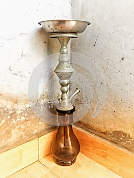 Old smoking hookah