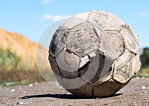 Old soccer ball img