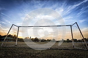 Old soccer goal