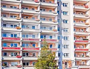 Old social housing prefabricated building