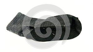 Old socks are bitten by cats.