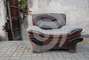 Old sofa couch