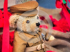 Old Soldier Remembrance Teddy