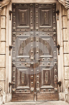 Old solid door