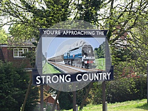 Old Southern Rail Advertisment Poster, Watercress Line, Hampshire, UK 