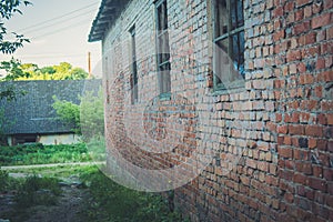 Old Soviet abandoned collective farm