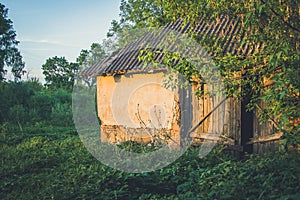 Old Soviet abandoned collective farm