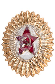 Old Soviet cockarde, soviet insignia.