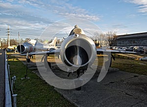 The old Soviet fighter plane in the Museum