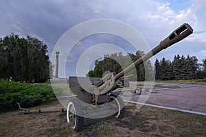 Old soviet heavy equipment from the second world war