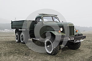 Old soviet military truck