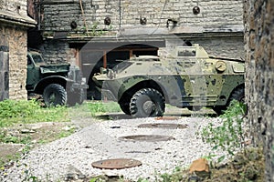 Old soviet military ussr vehicles