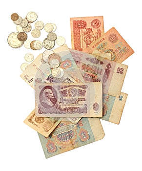 Old soviet russian money