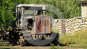 Old soviet tractor DT-54