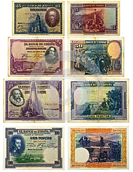 Old Spanish Banknotes