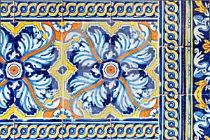 Old spanish ceramic tiles