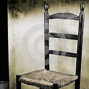 Old spanish chair photo
