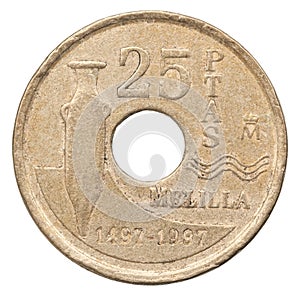 Old Spanish coin