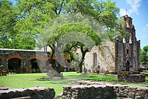 Old Spanish mission, San Antonio, Texas