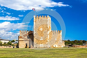 Old spanish Ozama fortress in Santo Domingo, Dominican Republic