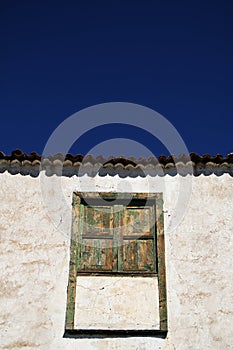 Old Spanish weathered windows