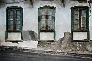 Old Spanish weathered windows