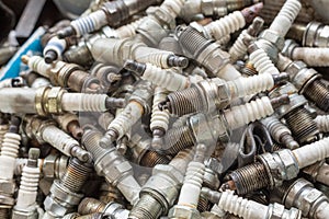 Old spark plugs