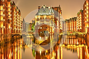 Old Speicherstadt in Hamburg