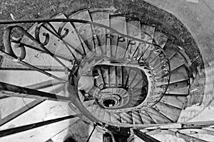 Old spiral stairs