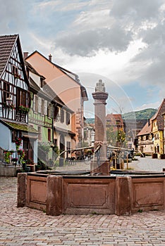 Old square in Bergheim