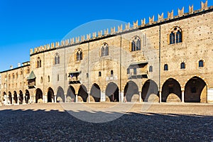 Old square in Mantova, Italy