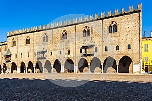 Old square in Mantova, Italy