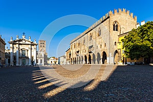 Old square in Mantova, Italy