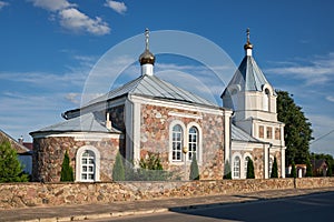 Old St Elijah Church in Naroch, Minsk region, Belarus photo