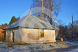 Old St. Nicholas Nikolskaya chapel in the village Letniy Borok in Pskov region, Russia