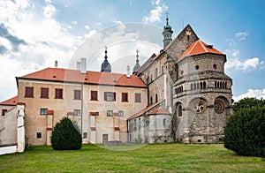 Old St. Procopius basilica and monastery, town Trebic, Czech Republic