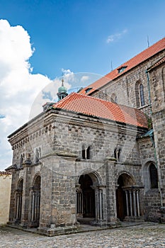 Old St. Procopius basilica and monastery, town Trebic, Czech Republic