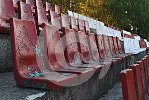 Old stadium chairs