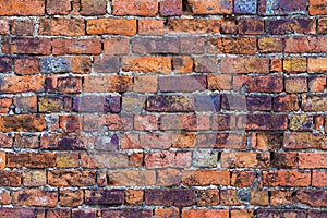 Old stains brick wall background texture.