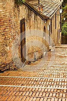 Old Stairway on a Rainy Day, Siena Italy