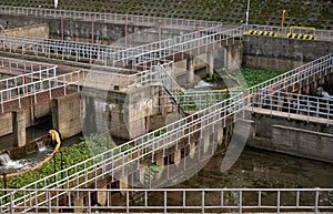 Old stationary snow-melting station, Moscow, Russia