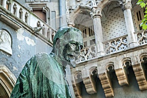 Old statue at Vajdahunyad Castle