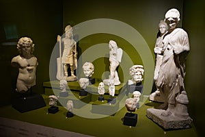 Old Statues in Museum of Anatolian Civilizations, Ankara, Turkey