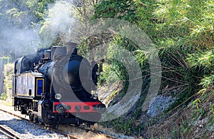 Old steam engine in Cevennes , France