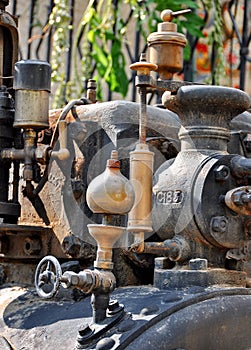 Old steam engine detail