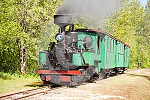 Old steam engine train