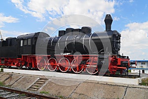 Old steam engine train