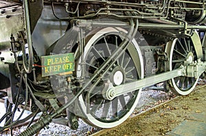 old Steam engine wheels