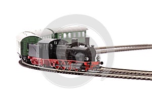 Old steam loco model photo